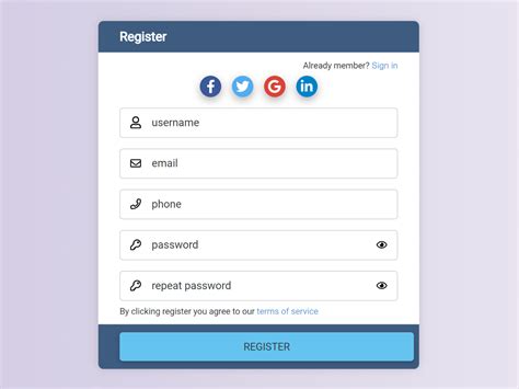 Lost Password Form